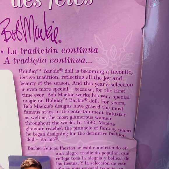 Barbie Collector Holiday 2005 Doll in Pink and White Gown - Picture 2 of 10